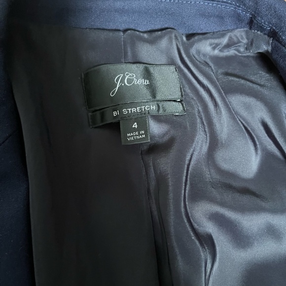 J. Crew Navy Blazer and Pant Suit Set - Size 4 - Picture 7 of 16